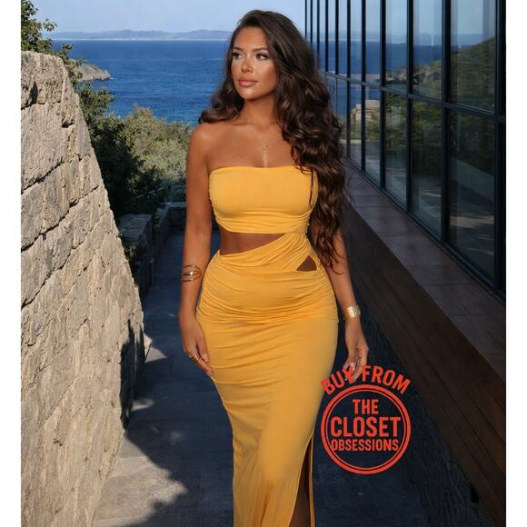 ZARA BLOGGER FAVE!!! Strapless Fitted Maxi Dress NWT LAST ONE - Picture 6 of 16